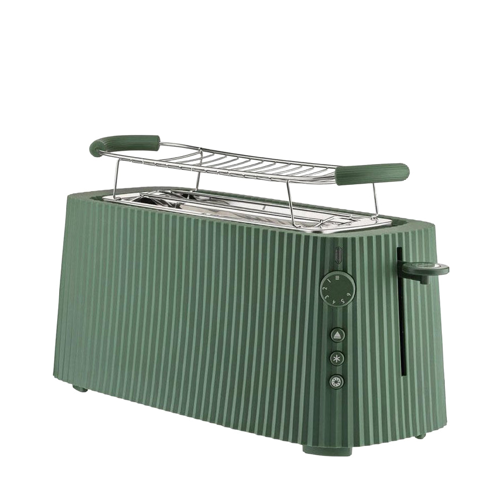 Alessi Faltentoaster mit Warmhalterost, Grün