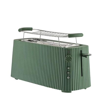 Alessi Faltentoaster mit Warmhalterost, Grün