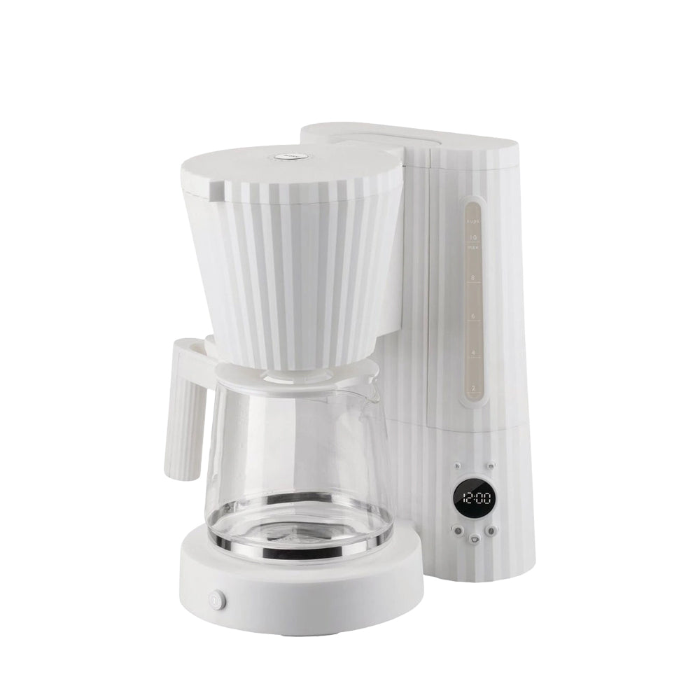 Alessi Plissierter Filterkaffeebereiter Weiß