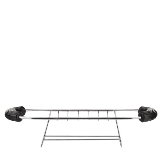 Alessi Plissierter Grillwärmer für Toaster, Schwarz