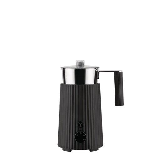 Alessi Plissé Melkopschuimer Zwart