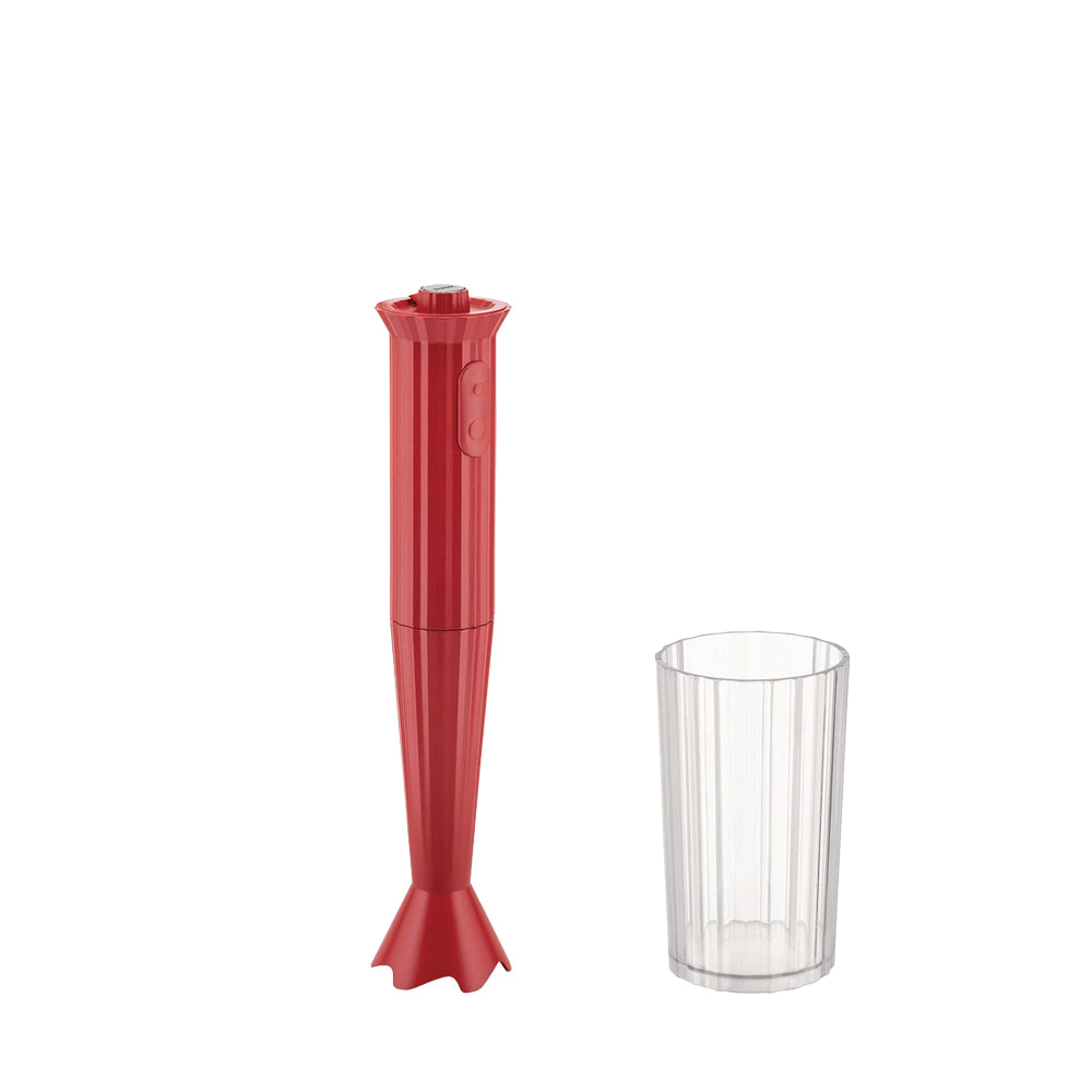 Alessi Plissé Staafmixer Rood