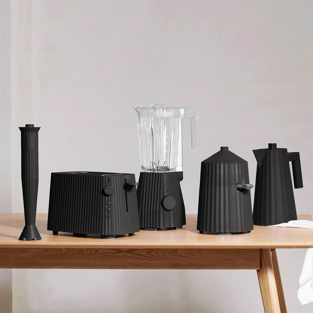 Alessi Plissierter Handmixer Schwarz