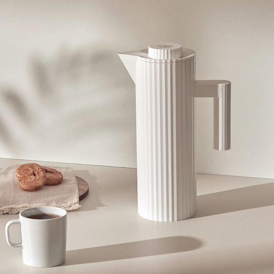 Alessi Plissé Thermoskan Wit 1 L