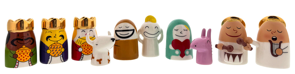 Alessi Presepe Kerststal Wit 10-Delig