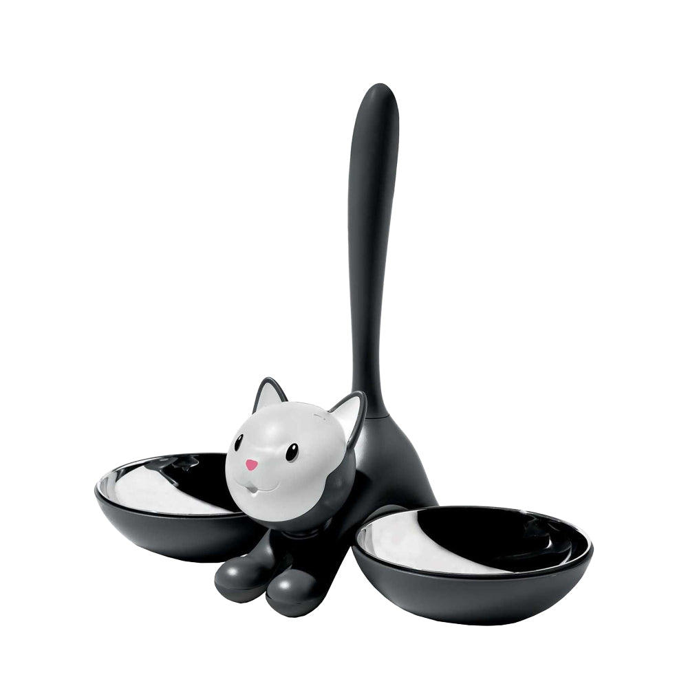 Alessi Tigrito Katzenfutternapf Schwarz