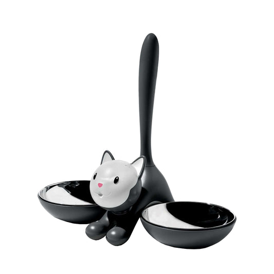 Alessi Tigrito Katzenfutternapf Schwarz