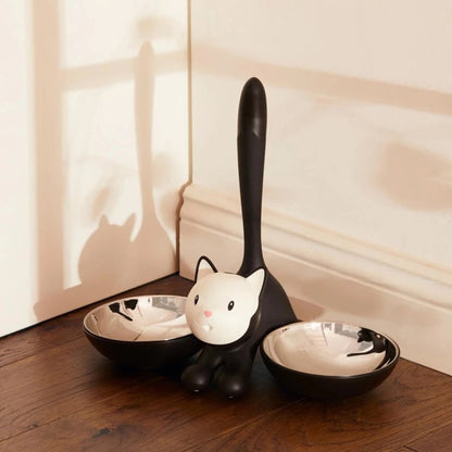 Alessi Tigrito Katzenfutternapf Schwarz