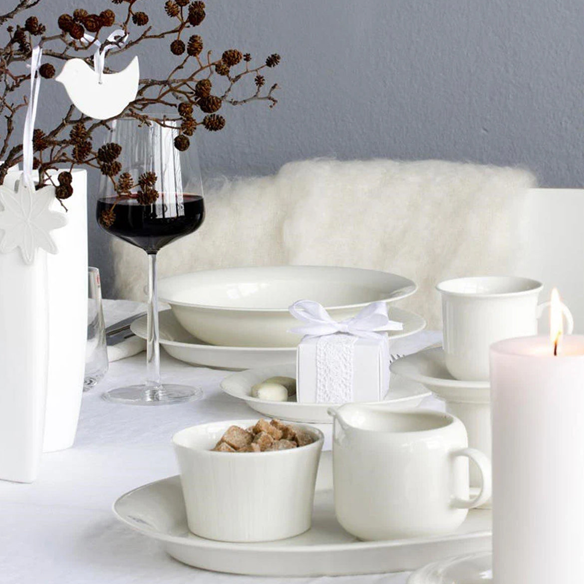 Arabia Arctica Theeschotel Wit 16 cm