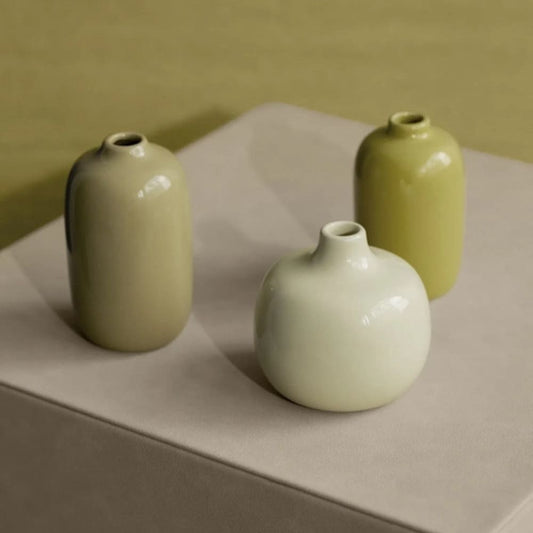 Blomus Ceola Vazen Set Geel 3-Delig