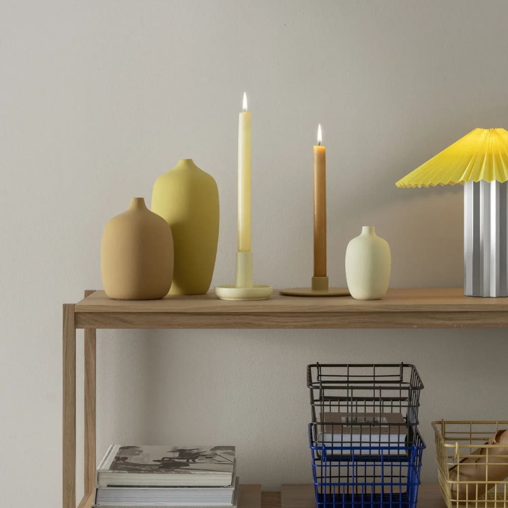 Blomus Vela Kaarsenstandaard Transparent Yellow