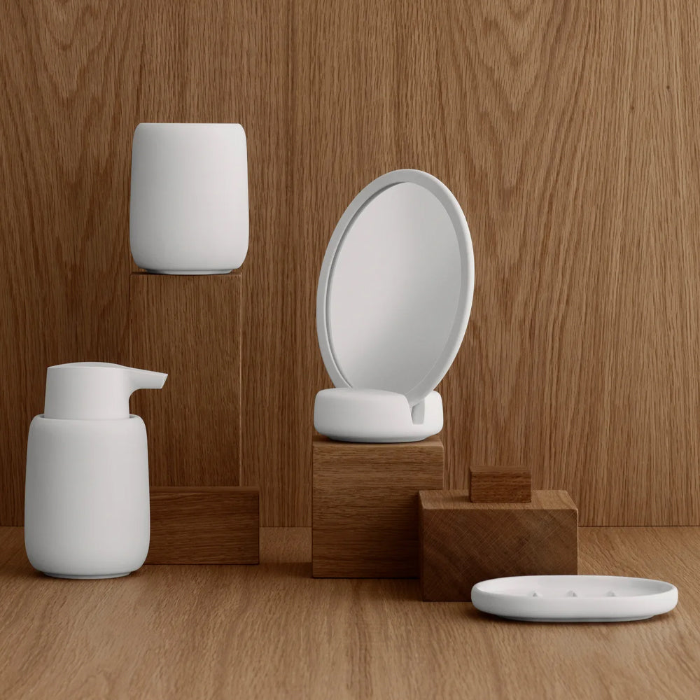 Blomus Sono Zahnbürstenbecher Weiß