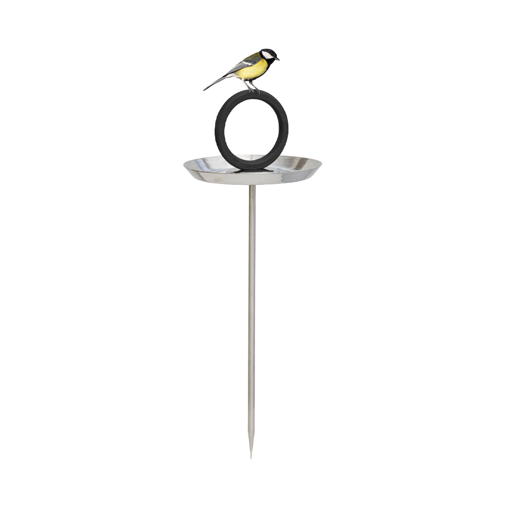Vogelbad aus Edelstahl, hergestellt in Schweden