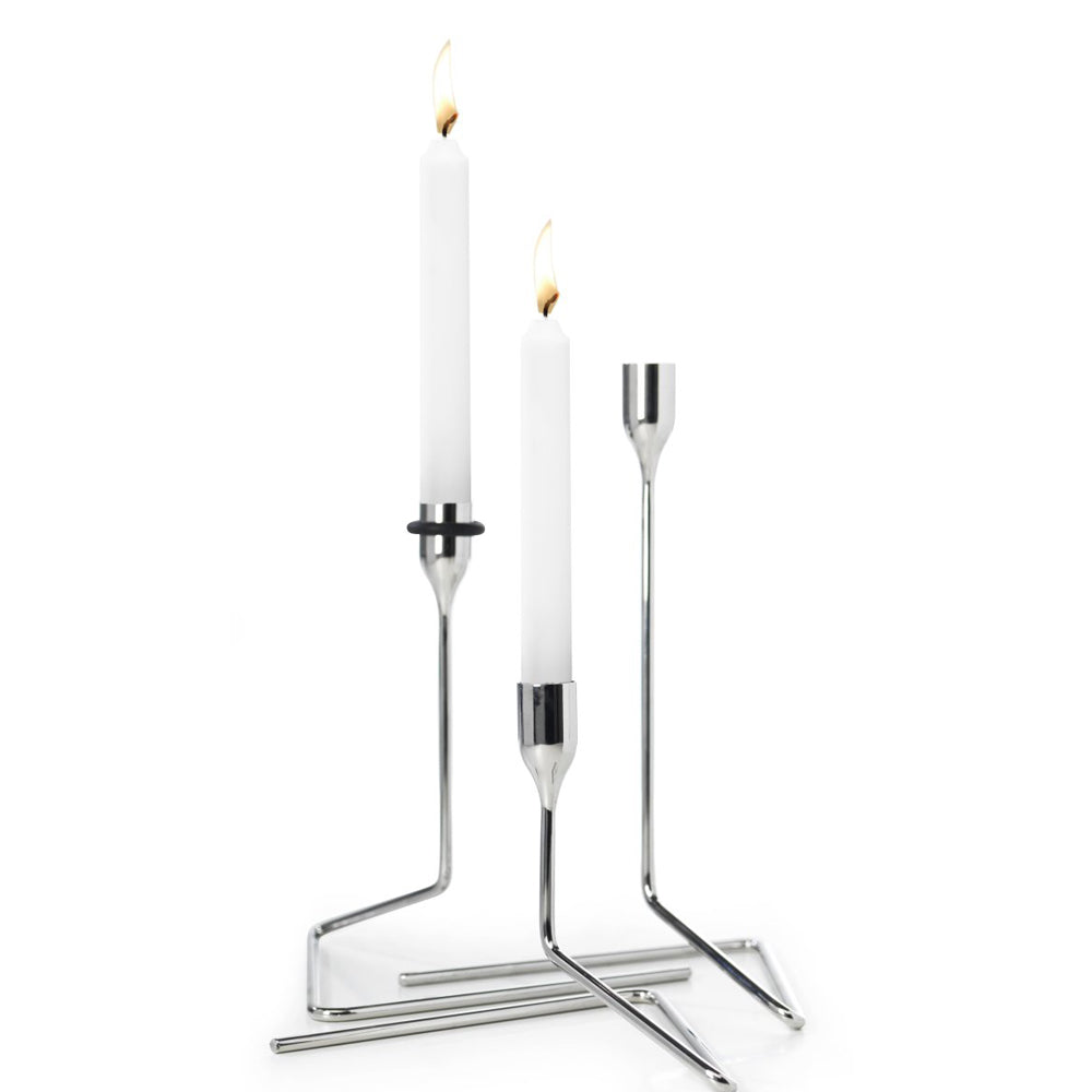 Born In Sweden Puzzle Kaarsenstandaard RVS Large