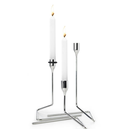 Born In Sweden Puzzle Kaarsenstandaard RVS Large