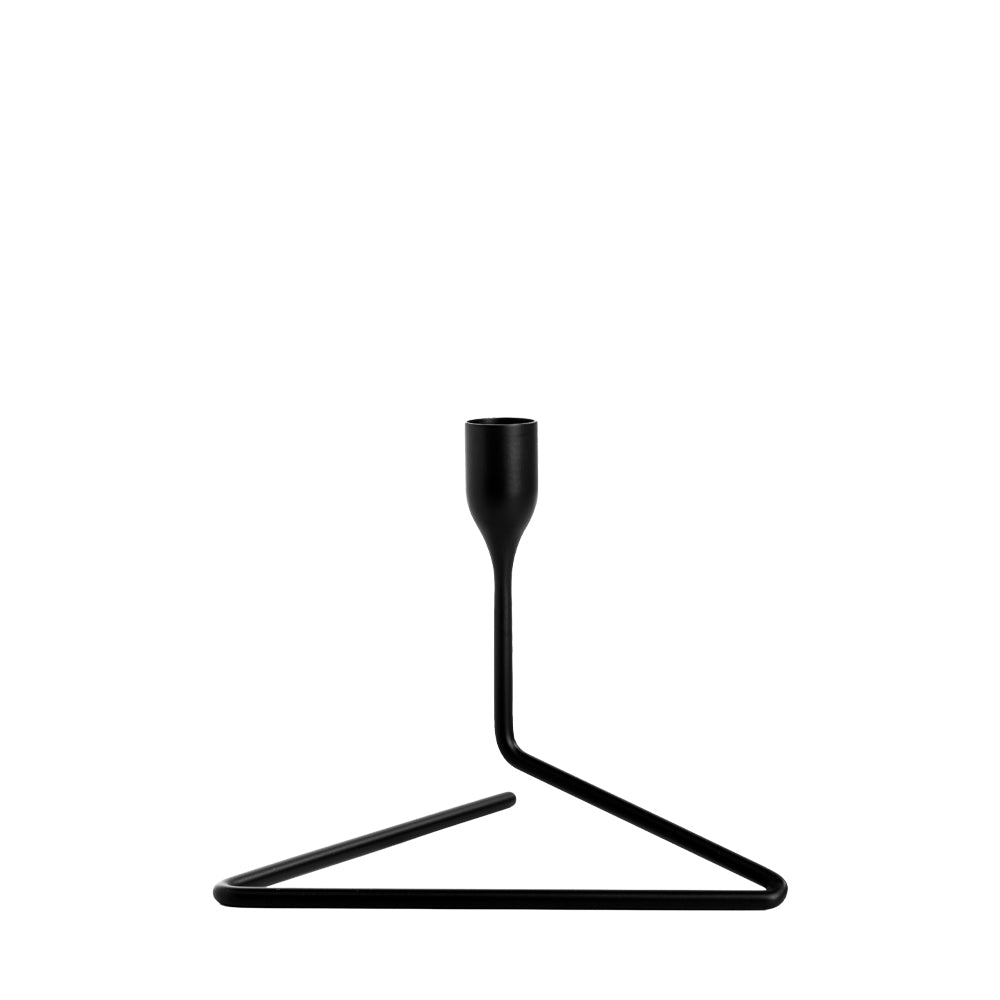 Puzzle-Kerzenhalter „Born in Sweden“, schwarz, klein