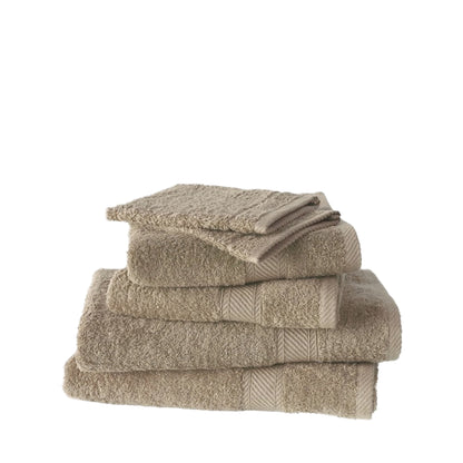 Das weiße Lietaer Hélène Badtextilien-Set Humus 6-teilig