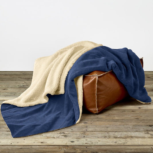 De Witte Lietaer Teddy Laya Plaid Royal Blue