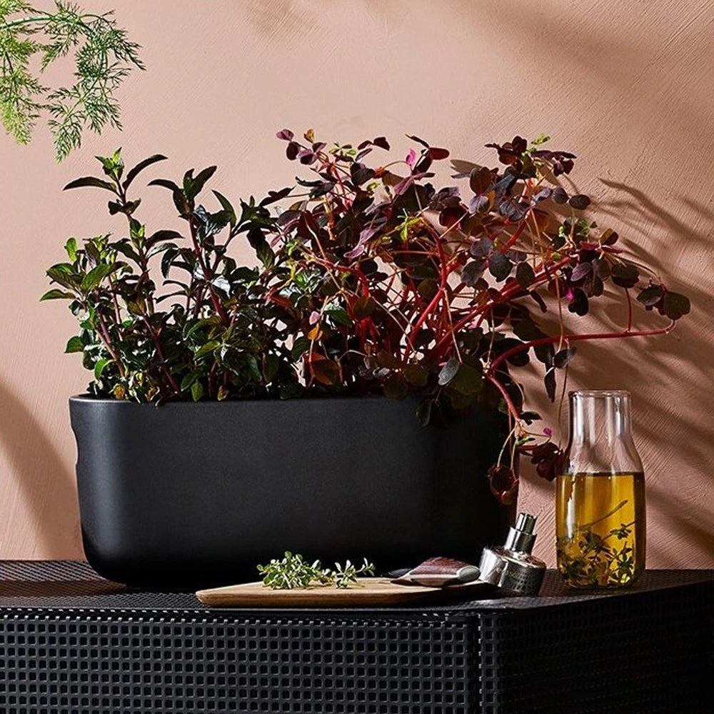 Eva Solo Tools Kräutertopf mit Bewässerungssystem, Schwarz