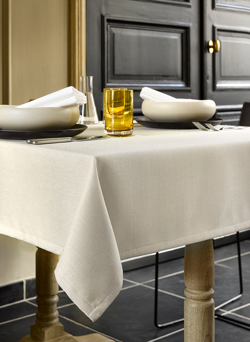 De Witte Lietaer Gibson Tafelkleed Beige 145 x 220 cm