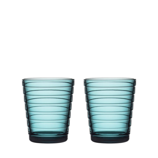 Iittala Aino Aalto Glas Zeeblauw 22 cl 2 Stuks