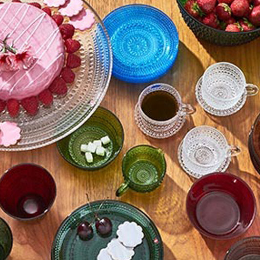 Iittala Kastehelmi Glas Cranberry 30 cl 2 Stuks