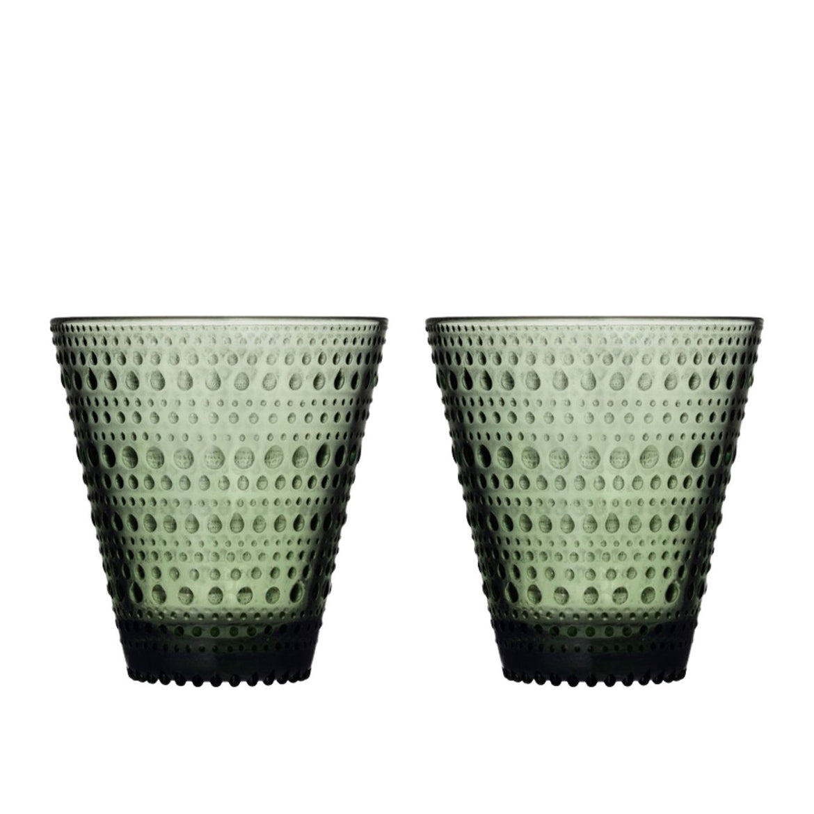 Iittala Kastehelmi Glas Pine Green 30 cl 2 Stuks