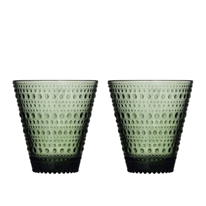 Iittala Kastehelmi Glas Pine Green 30 cl 2 Stuks
