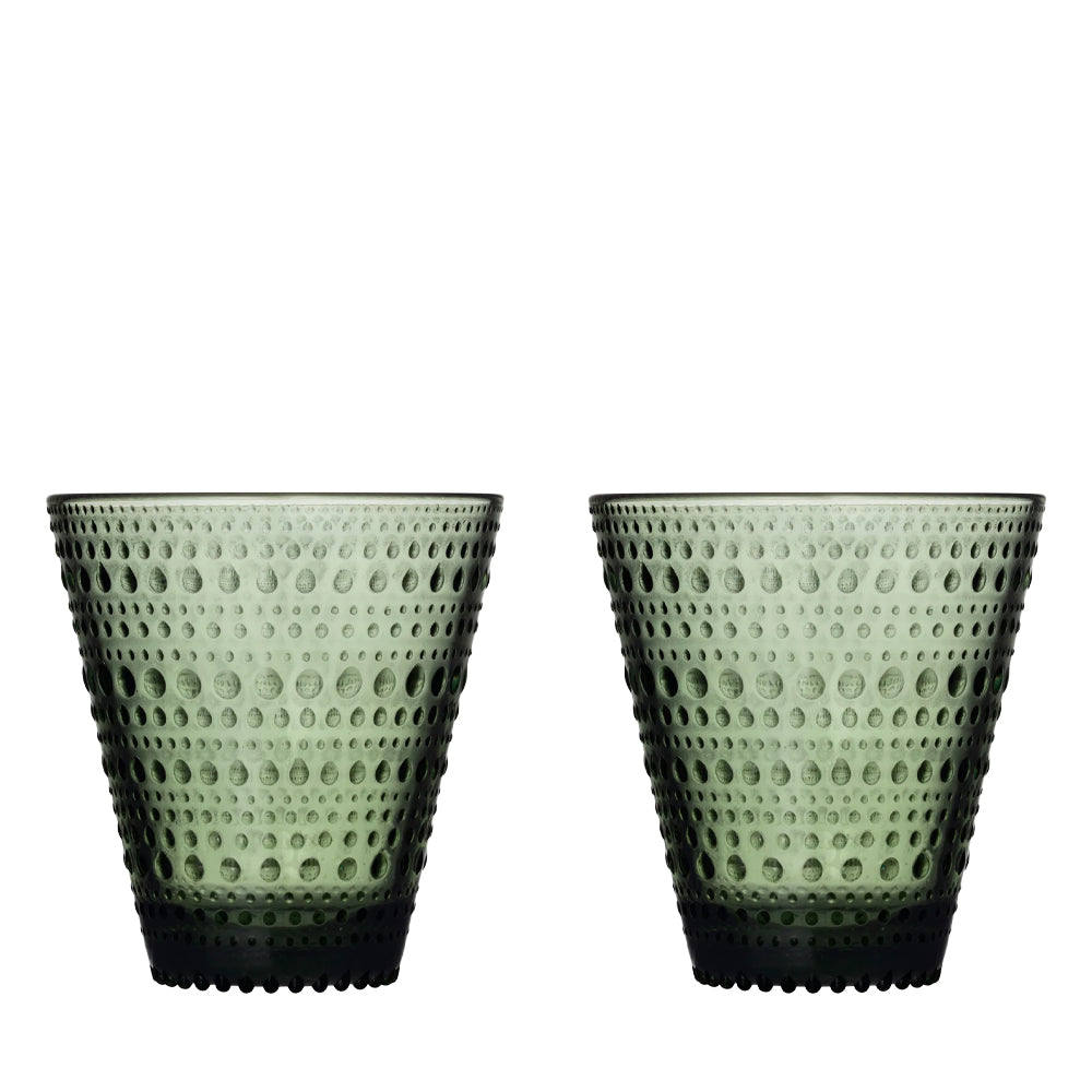 Iittala Kastehelmi Glas Pine Green 30 cl 2 Stuks