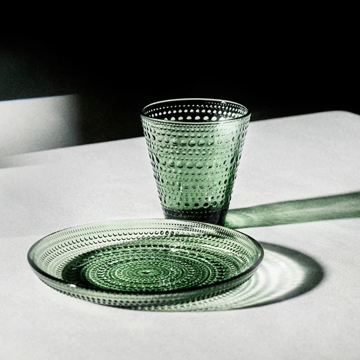 Iittala Kastehelmi Glas Pine Green 30 cl 2 Stuks