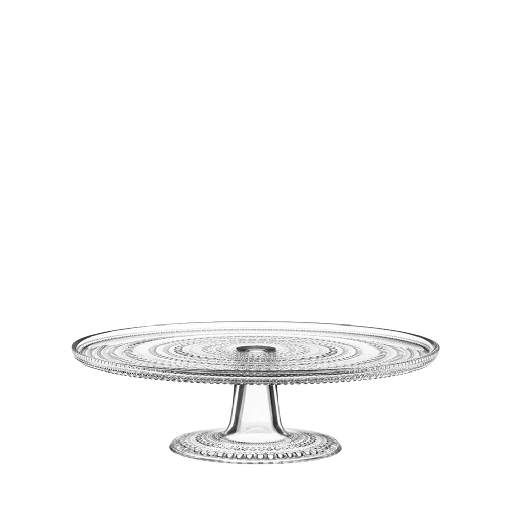 Iittala Kastehelmi Tortenständer auf Fuß, transparent, 24 cm