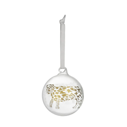 Iittala Oiva Toikka Glazen Kerstbal 2021 Cheetah