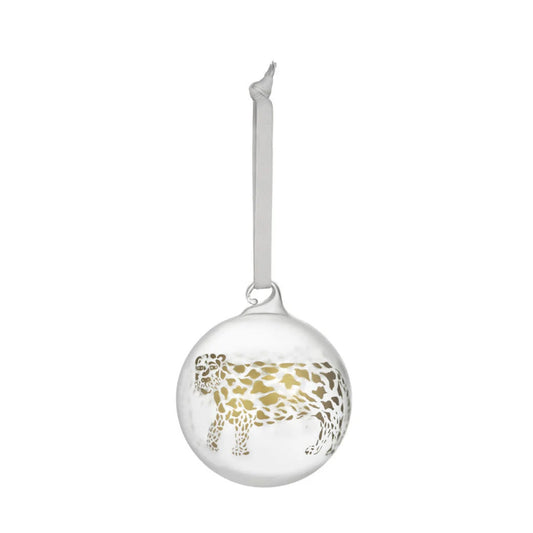 Iittala Oiva Toikka Glazen Kerstbal 2021 Cheetah