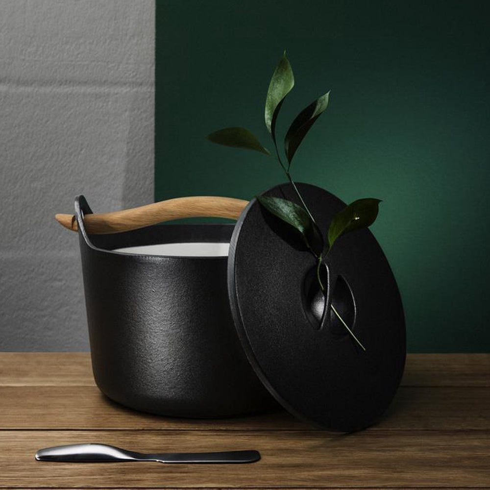 Iittala Sarpaneva Braadpan Inclusief Deksel En Houten Handvat 3 L
