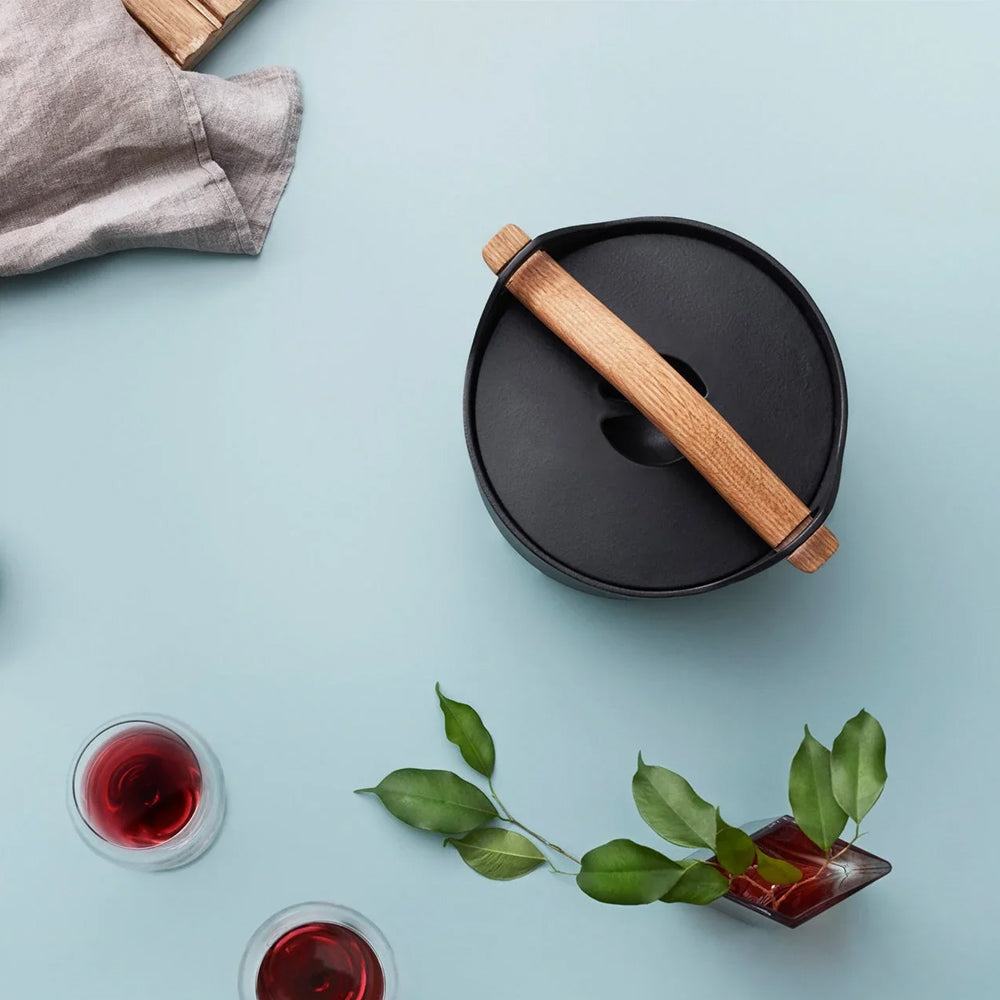 Iittala Sarpaneva Braadpan Inclusief Deksel En Houten Handvat 3 L