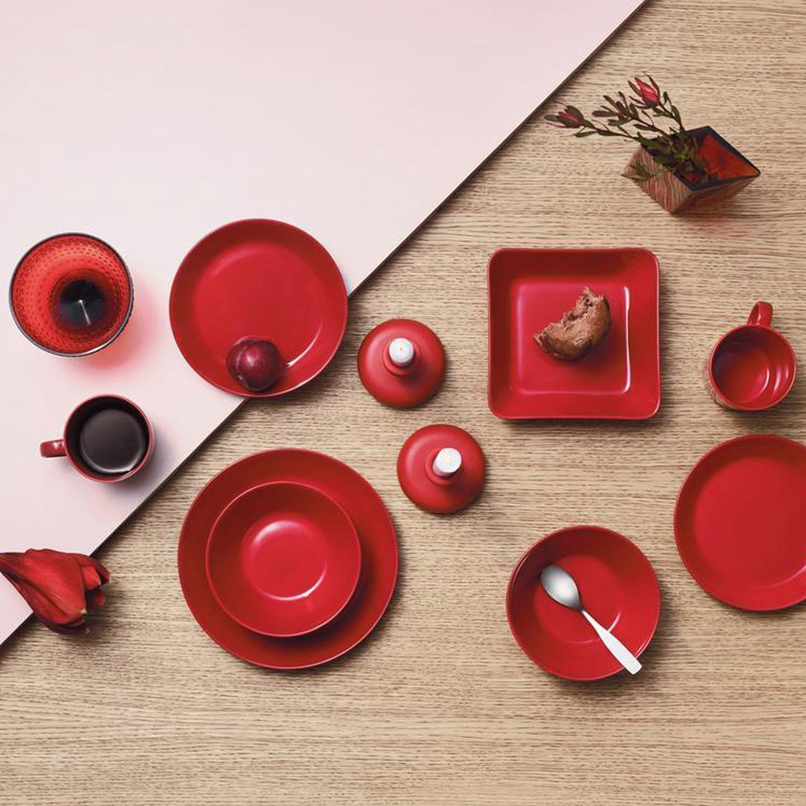 Iittala Teema Bord Rood 21 cm