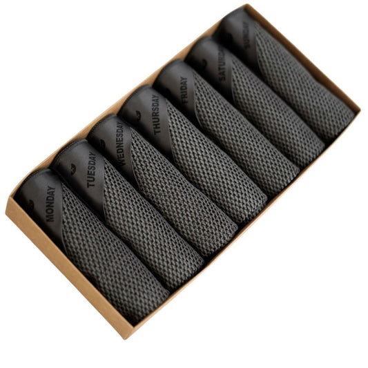 Klud Wafel Microvezel Vaatdoekjesset Charcoal 7 Stuks