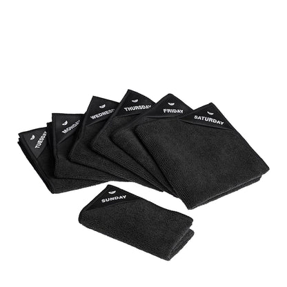 Klud Mikrofaser-Geschirrtuchset Schwarz 7-teilig