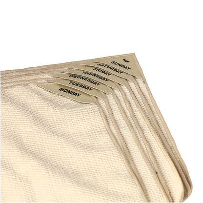 Klud Wafel Microvezel Vaatdoekjes Almond 7 Stuks