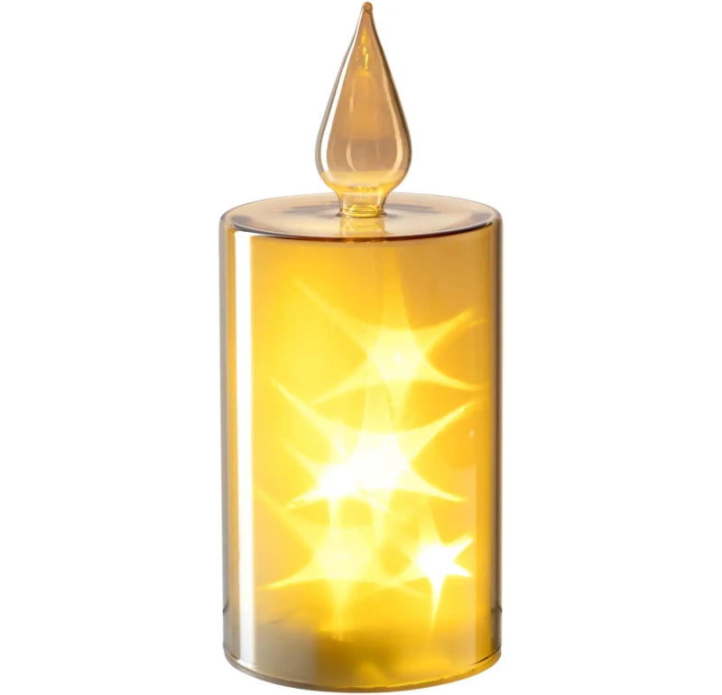 Leonardo Riposo Kaarslamp met Ledverlichting Goud 21 cm