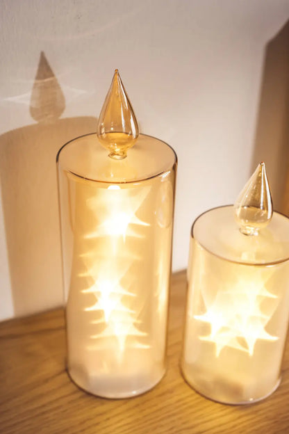 Leonardo Riposo Kaarslamp met Ledverlichting Goud 27 cm