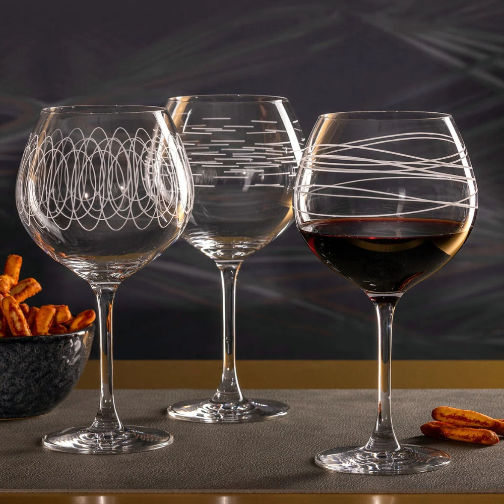 Leonardo Casella Burgundy Glazen Assorti 6 Stuks