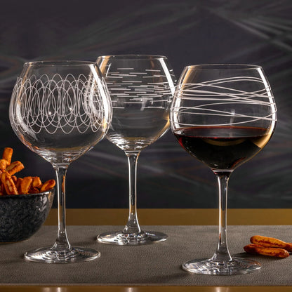 Leonardo Casella Burgundy Glazen Assorti 6 Stuks