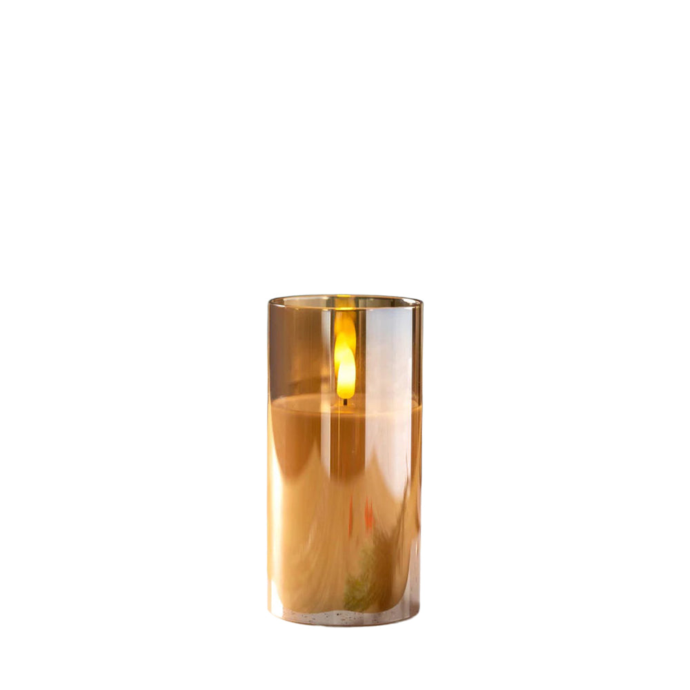 Leonardo Autentico Kerzenlampe mit LED-Beleuchtung Gold 15 cm
