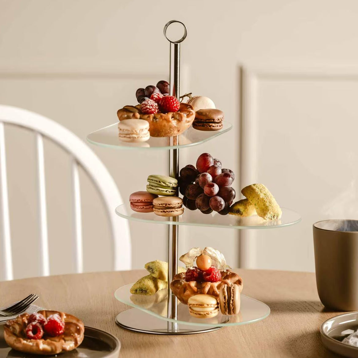 Leonardo Cena Etagère Asymmetrisch Zilver