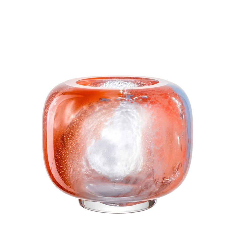 Leonardo Cypria Vaas Oranje/Blauw 20 cm