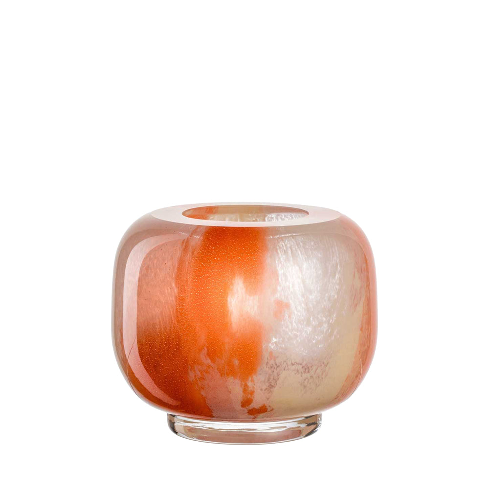 Leonardo Cypria Vaas Oranje/crème 11 cm