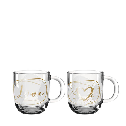Leonardo Presente Theeglazen Love 2 Stuks