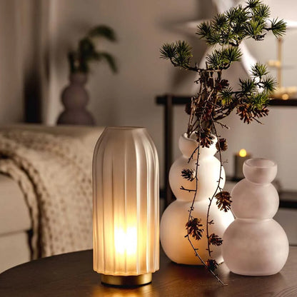 Leonardo Silenzio LED-Lampe Grau 28 cm