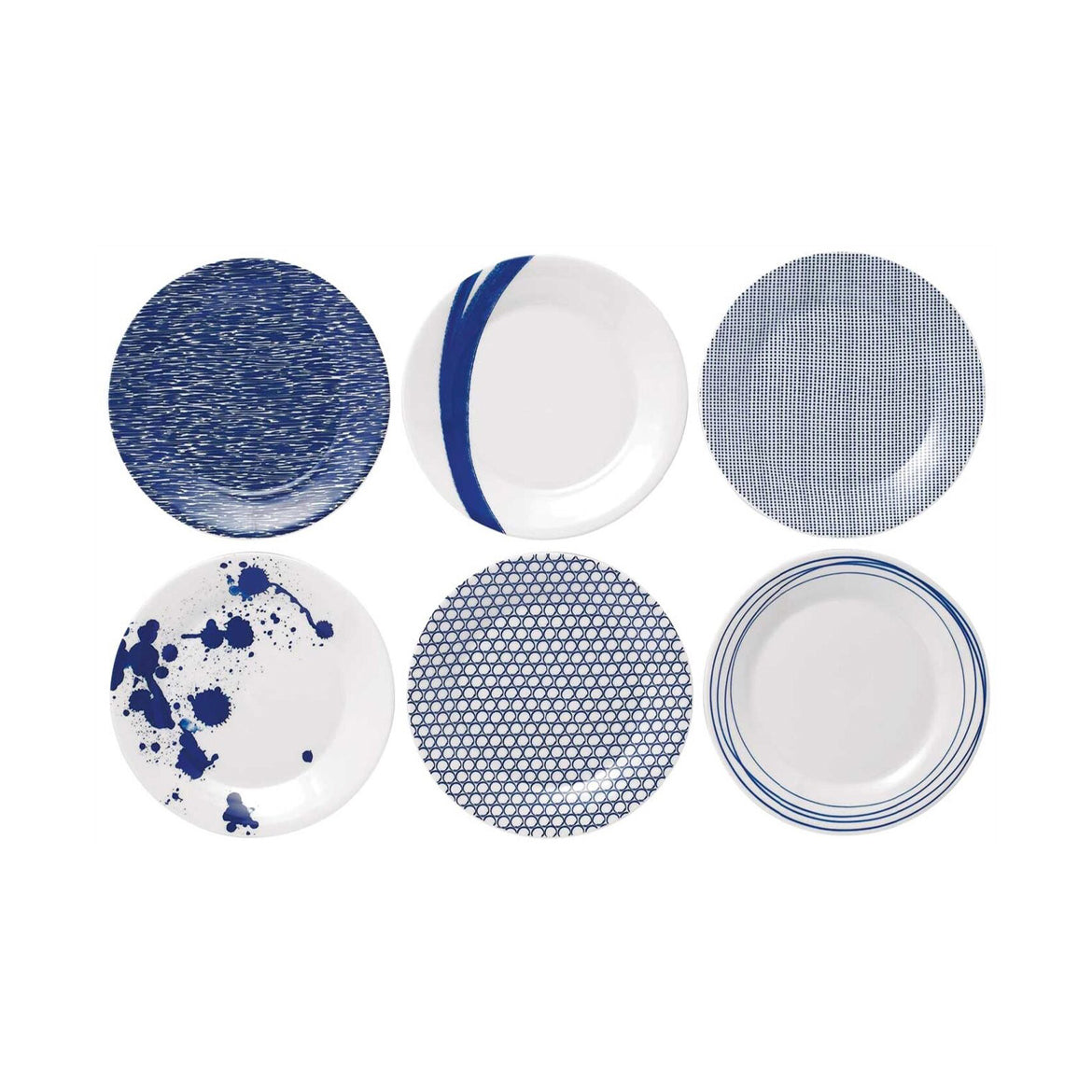 Royal Doulton Pacific Ontbijtbord Set 23 cm 6 Stuks